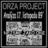 ORZA PROJECT /CZ/ - Analýza 17.listopadu ´89(cd-r)